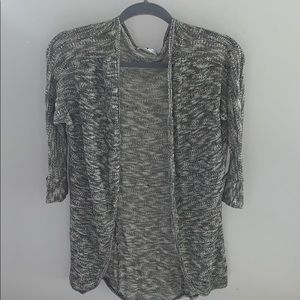 Heathered Gray Cardigan Sweater